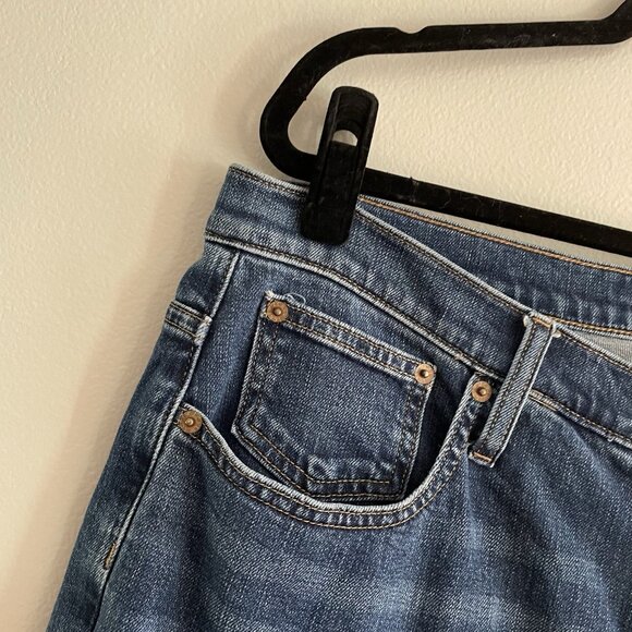 J.Crew Factory Women 31 Blue Medium Wash Denim All-Day Stretch Bootcut Jeans - Picture 6 of 11